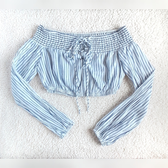 Cotton Candy Tops - Cotton Candy LA Off the Shoulder Crop Top Size S